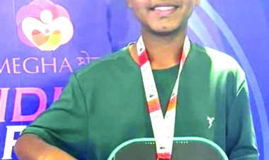 इंडियन ओपन पिकलबॉल टूर्नामेंट में राज्य के आरिश-वर्शित की जोड़ी को कांस्य