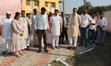 तीन दिवसीय नि:शुल्क स्वास्थ्य शिविर में पहुँचे मंत्री श्री पटेल