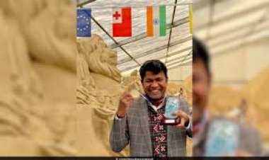 ब्रिटेन में ‘सैंड मास्टर’ पुरस्कार से सम्मानित होने वाले पहले भारतीय कलाकार बने सुदर्शन पटनायक