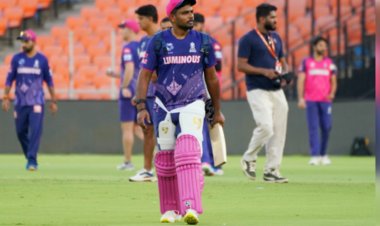 आईपीएल 2025 : आरआर के कप्तान संजू सैमसन पर लगा स्लो ओवर रेट के चलते 24 लाख रुपये का जुर्माना