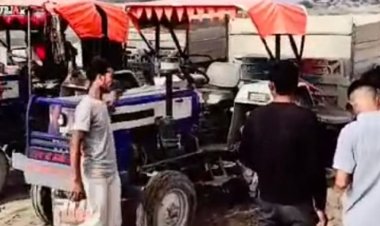 मुरैना में किसान ने बनाया अवैध रेत खनन का वीडियो:CM हेल्पलाइन में शिकायत के बाद भी नहीं रुका परिवहन; SP ने दिया आश्वासन