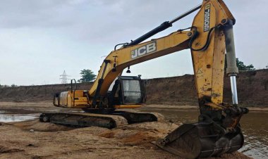 रायपुर : बिलासपुर जिले में अवैध उत्खनन पर कसा शिकंजा,  एक चैन माउंटेन मशीन एवं एक हाइवा जब्त