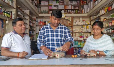 स्वास्थ्य मंत्री श्याम बिहारी जायसवाल के निर्देश पर नशीली दवाइयों की अवैध बिक्री पर खाद्य एवं औषधि विभाग की सख्त कार्रवाई