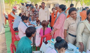 पुलिस परिवार के लिए विशाल स्वास्थ्य शिविर, 400 से ज्यादा लोगों ने उठाया लाभ