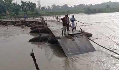 बागमती नदी का जलस्तर बढ़ा, दर्जनों पंचायतों का संपर्क टूटा