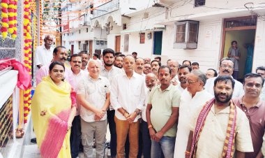 प्राचीन राधा कृष्ण मंदिर के भव्य स्वरूप का लोकार्पण