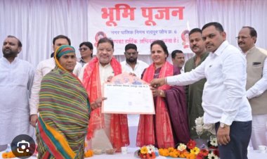 विधायक सुनील सोनी और महापौर मीनल चौबे ने 35 लाख के 6 नए कार्यों का किया भूमिपूजन।