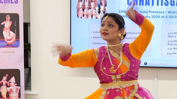 छत्तीसगढ़ की कला आयरलैंड तक पहुंची!कला-संस्कृति को मिली वैश्विक पहचान।