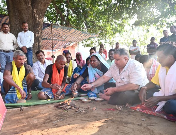 पर्यटन एवं संस्कृति मंत्री श्री राजेश अग्रवाल ने मैनपाट के मतरिंगा में शेड निर्माण का किया भूमिपूजन