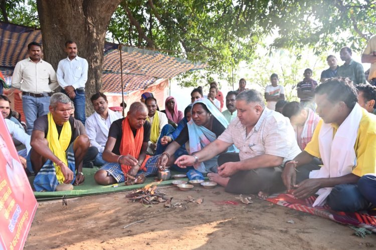 पर्यटन एवं संस्कृति मंत्री श्री राजेश अग्रवाल ने मैनपाट के मतरिंगा में शेड निर्माण का किया भूमिपूजन