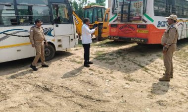 सूरजपुर में परिवहन विभाग की बड़ी कार्रवाई, अवैध यात्री परिवहन करती दो जीप जब्त, बसों पर भी लगा जुर्माना