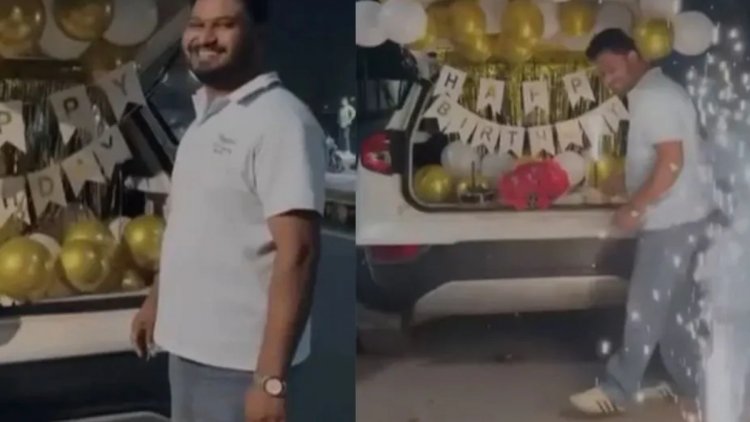 हाईकोर्ट के आदेश को ठेंगा? बीच सड़क पर आतिशबाजी कर नायब तहसीलदार ने मनाया जन्मदिन, वायरल VIDEO से मचा बवाल!